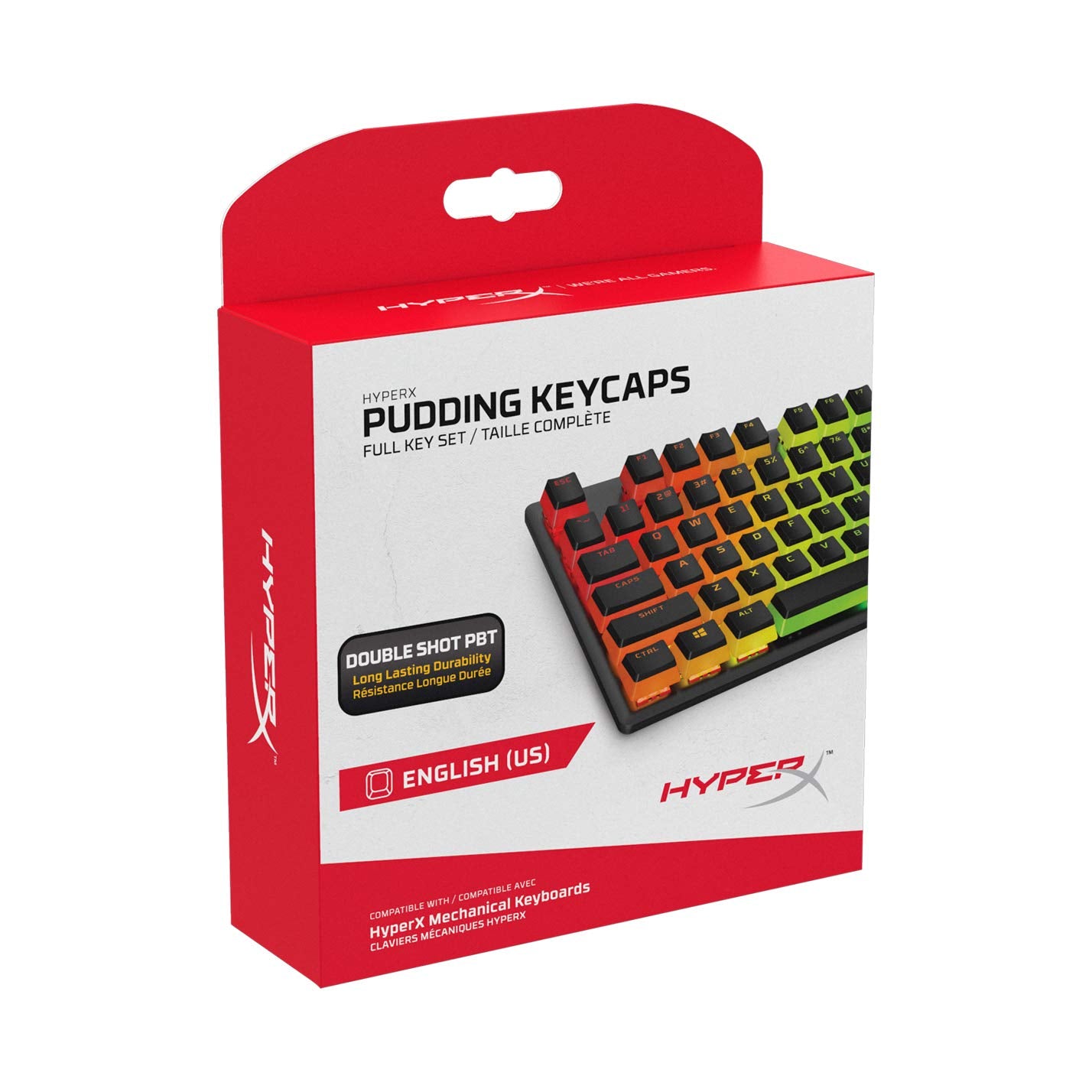 HyperX Pudding Keycaps - English US Layout