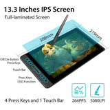 Huion Kamvas GS1331 13 Pen Display - Cosmo Black