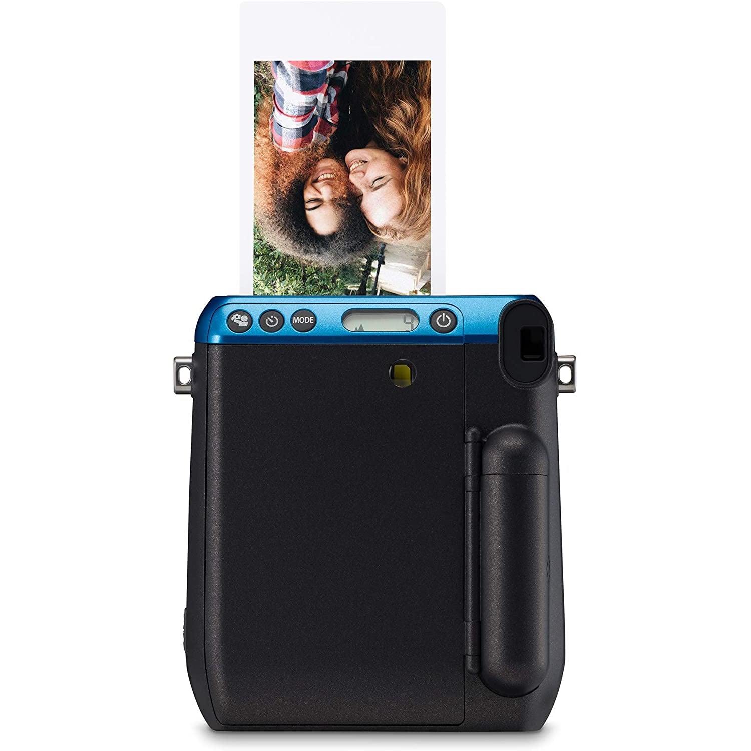 Fujifilm Instax Mini 70 Instant Camera, Selfie Mode, Built-In Flash & Hand Strap, Blue