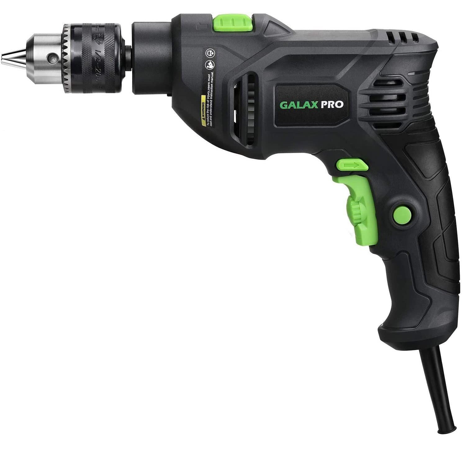 Galax Pro T0105 600W Impact Drill, 1/2-inch Corded Hammer Drill, Variable Speed 0-3000 RPM
