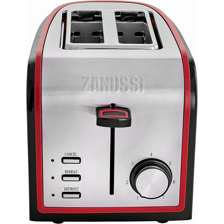 Zanussi ZST-6579-RD 2-Slice Toaster - Grey / Red