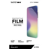 Tech21 Self-Healing Screen Protector with BulletShield for Apple iPhone 11 - Impact Shield with Self-Heal Finish - Clear