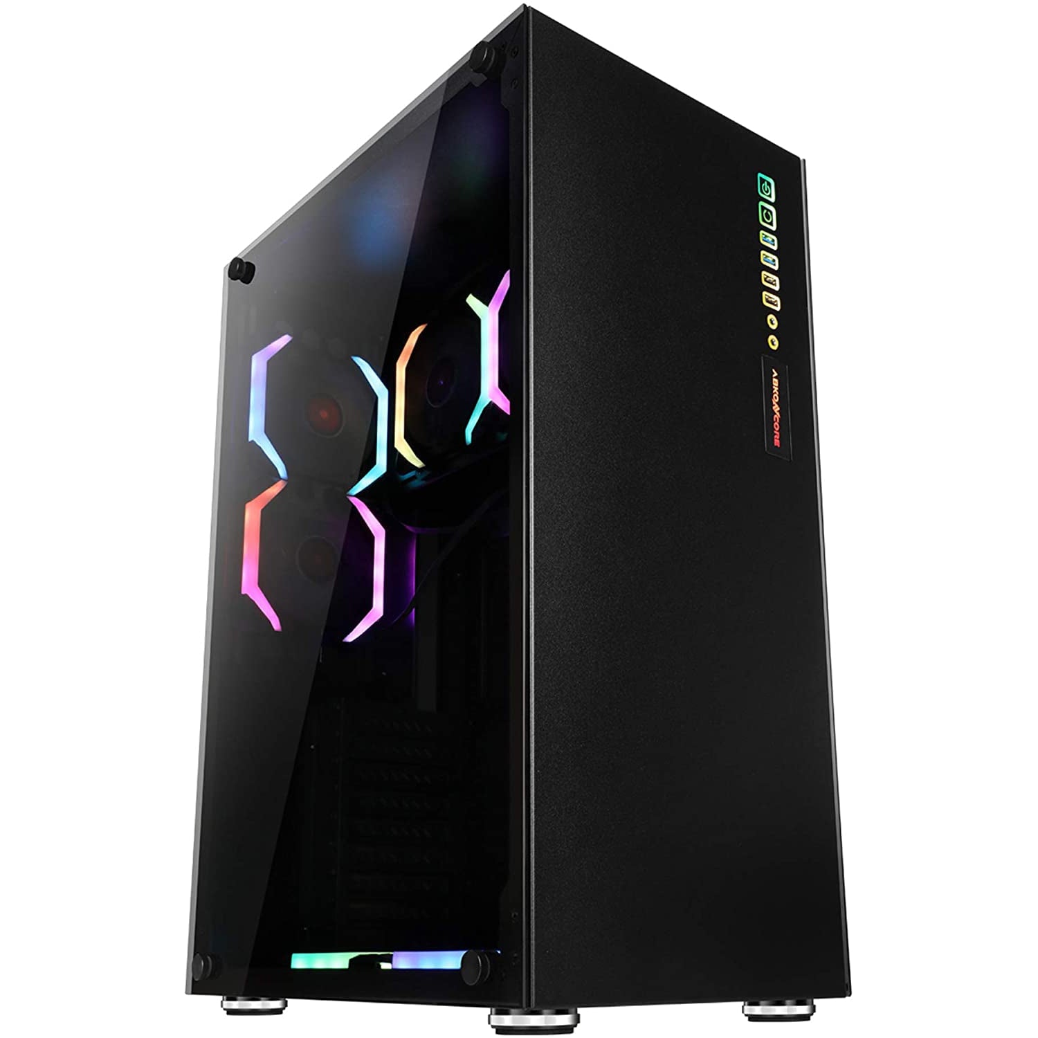 ABKONCORE E-ATX Premium Slim Full-Tower PC Gaming Case RAMESSES R320