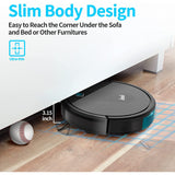 INSE Robot Vacuum Cleaner, 2000Pa Strong Suction, 2.7in Thin, Anti-Drop, 120 Mins Runtime, Self-Charging