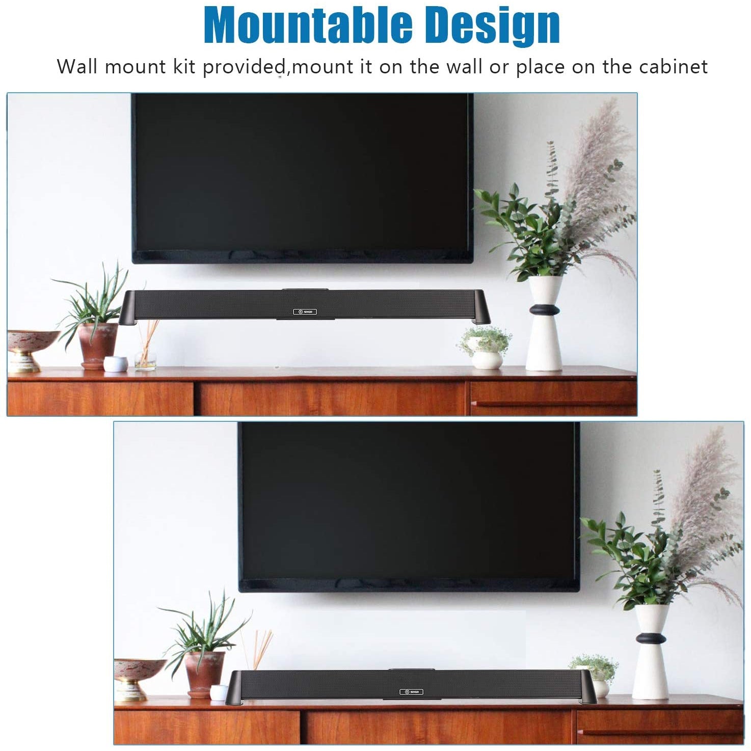 SIXGO Sound Bar for TV 31-Inch 40W Bluetooth Soundbar