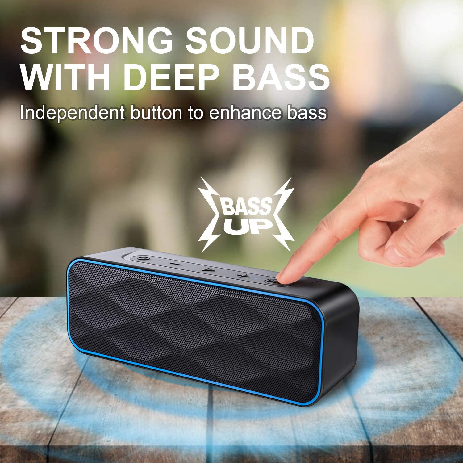 Zoeetree S1 Pro 20W Strong Bass Speaker Black / Blue Stock Must Go