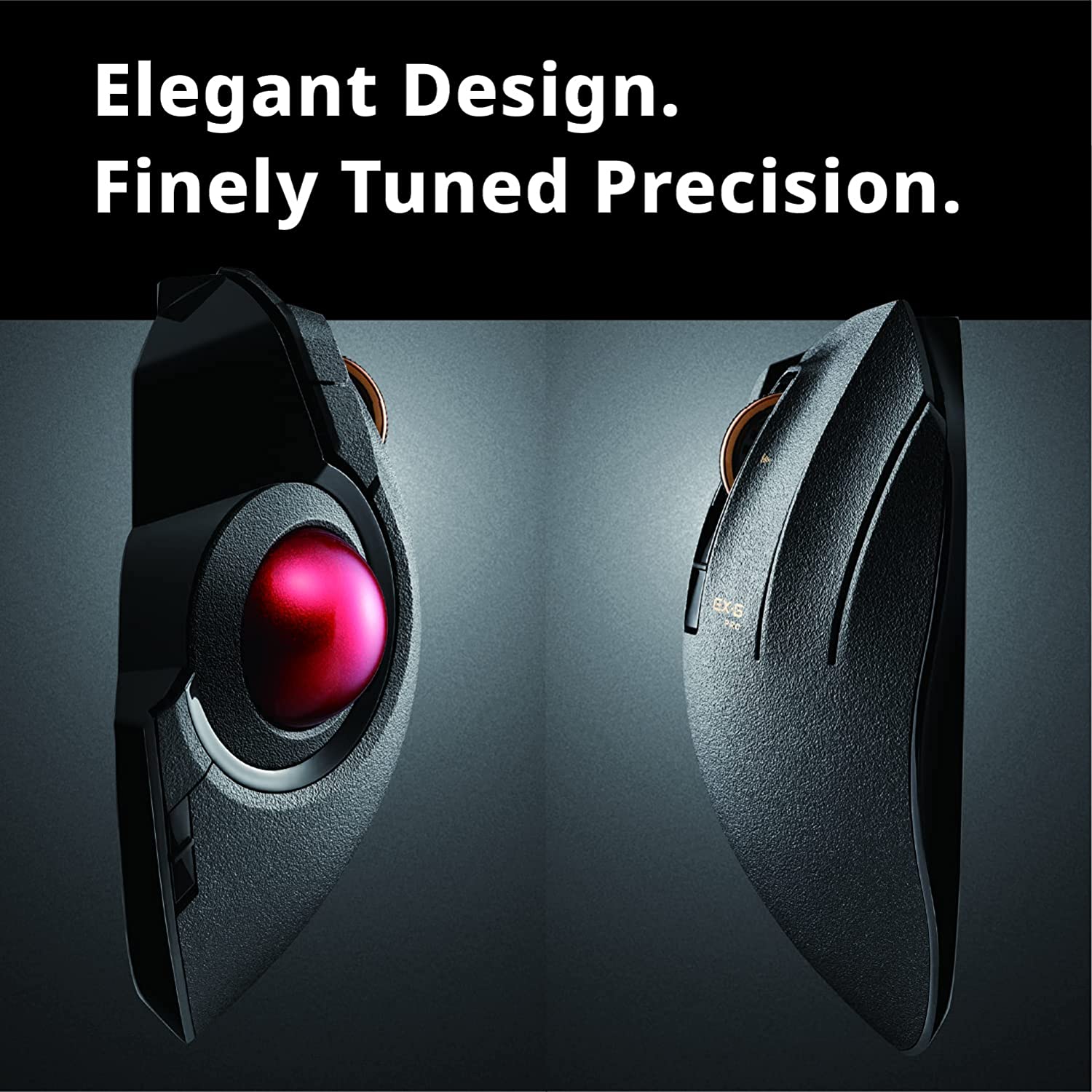 Elecom Wired / Wireless / Bluetooth Thumb-operated Trackball Mouse, 8-Button Function with Smooth Tracking, Precision Optical Gaming Sensor