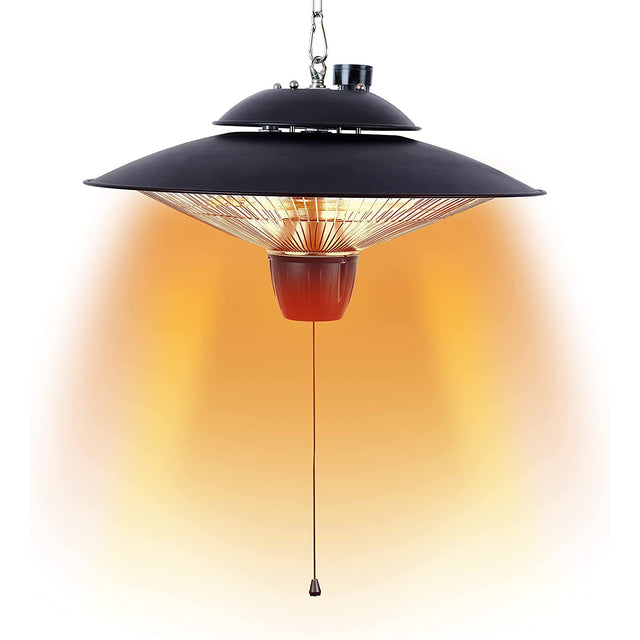 Electric Hanging Patio Heater 2000W Ceiling Mounted for Indoor or Outdoor Use