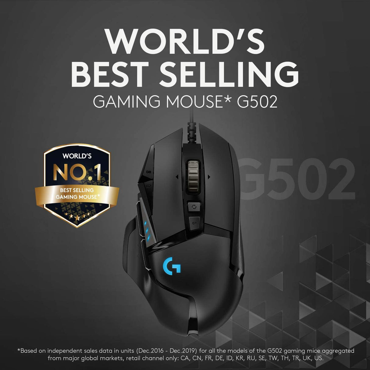 Logitech G502 HERO High Performance Wired Gaming Mouse - Black