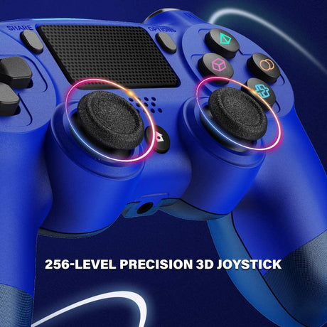 BestOff PS4 Controller, Pro Blue Wireless Controller