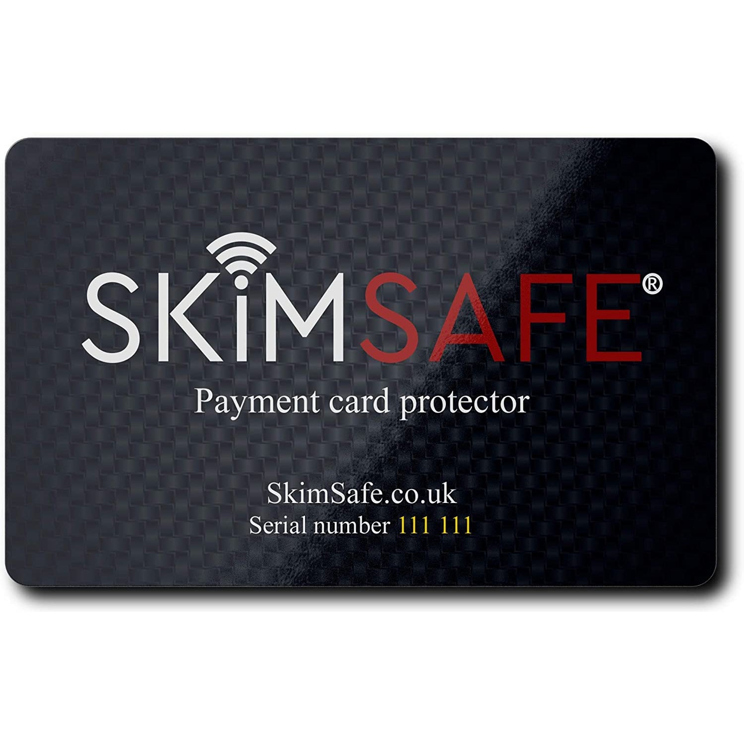 SKIMSAFE RFID NFC Security Blocking Card Protector | Individually Tested to Ensure Quality & Function | Protect Entire Wallet Purse | Only 0.9mm Thin