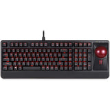 Perixx PERIBOARD-322 Large Trackball Mechanical Keyboard RGB Backlit, US English Layout