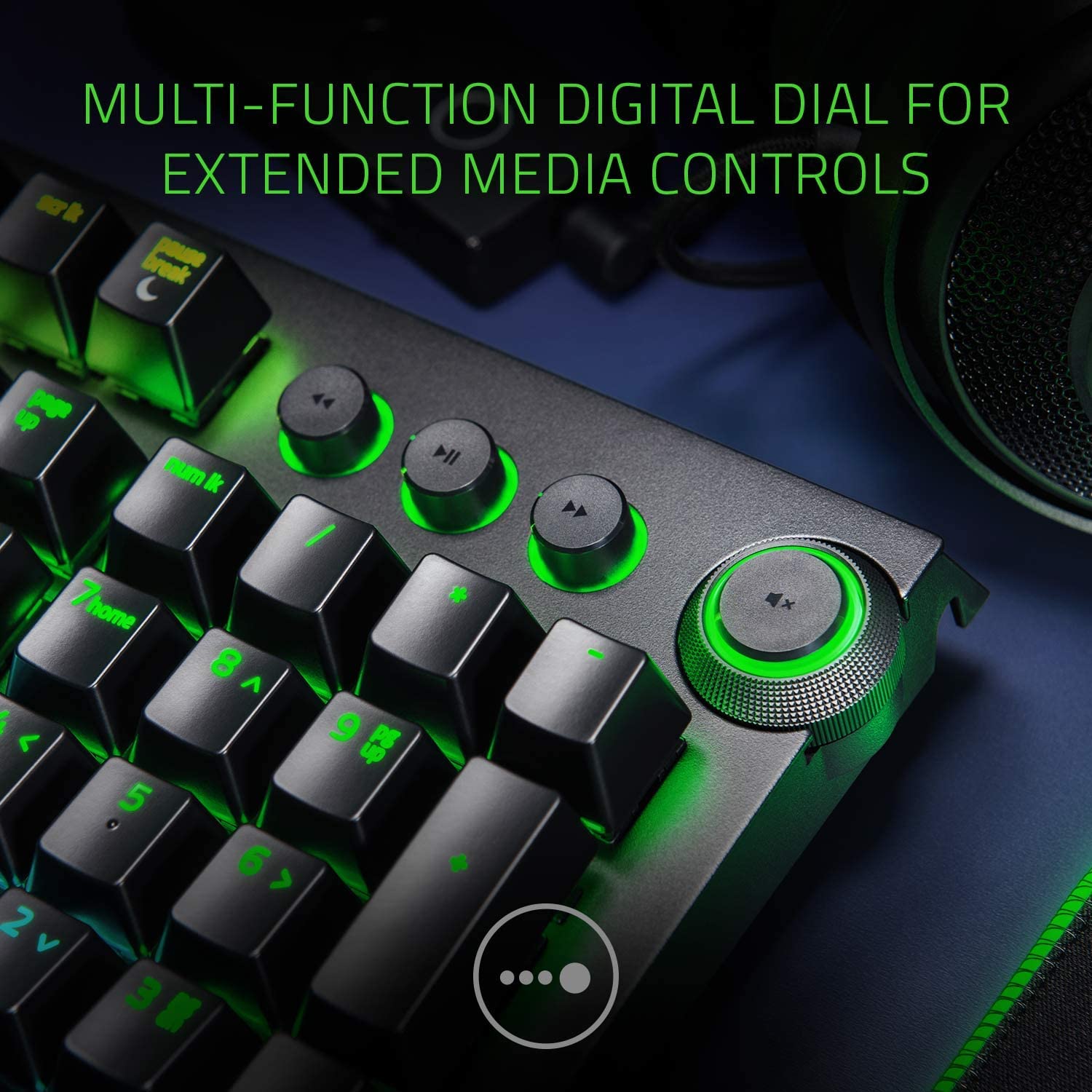 Razer Blackwidow Elite USB Mechanical Gaming Keyboard UK Layout - Green Switches