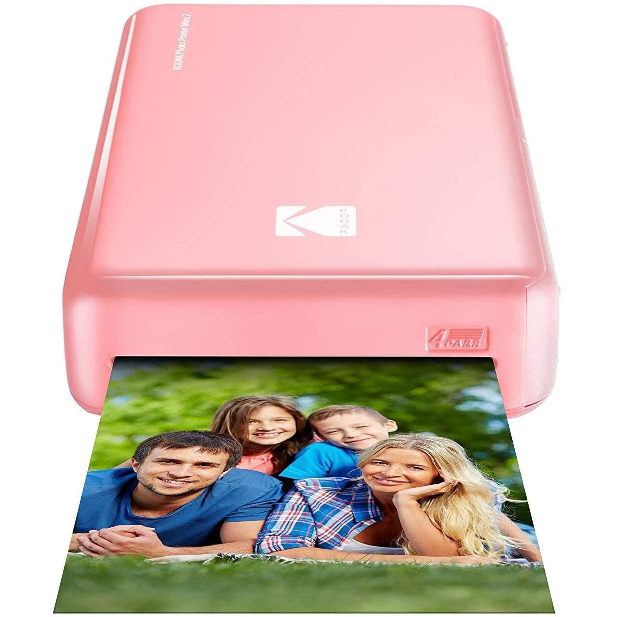 Kodak Mini 2 HD Wireless Mobile Instant Photo Printer with 4Pass Patented Printing Technology, Compatible with iOS and Android Devices - Pink