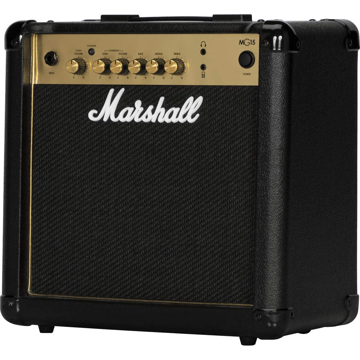 Marshall MG15-H Practice Amp, Black/Gold