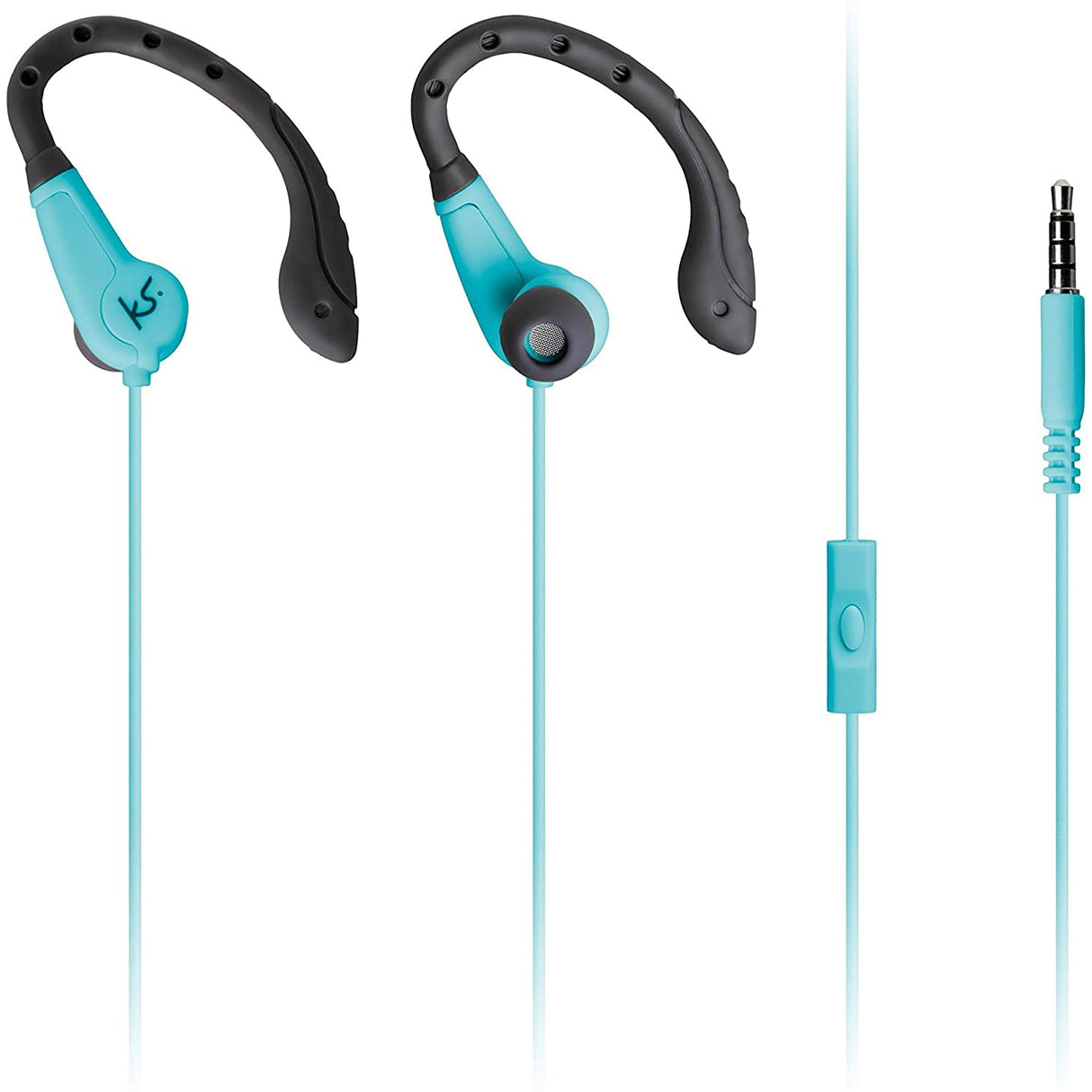 KitSound Exert Wired Sports Earphones - With Microphone