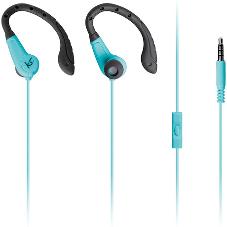 KitSound Exert Wired Sports Earphones - With Microphone