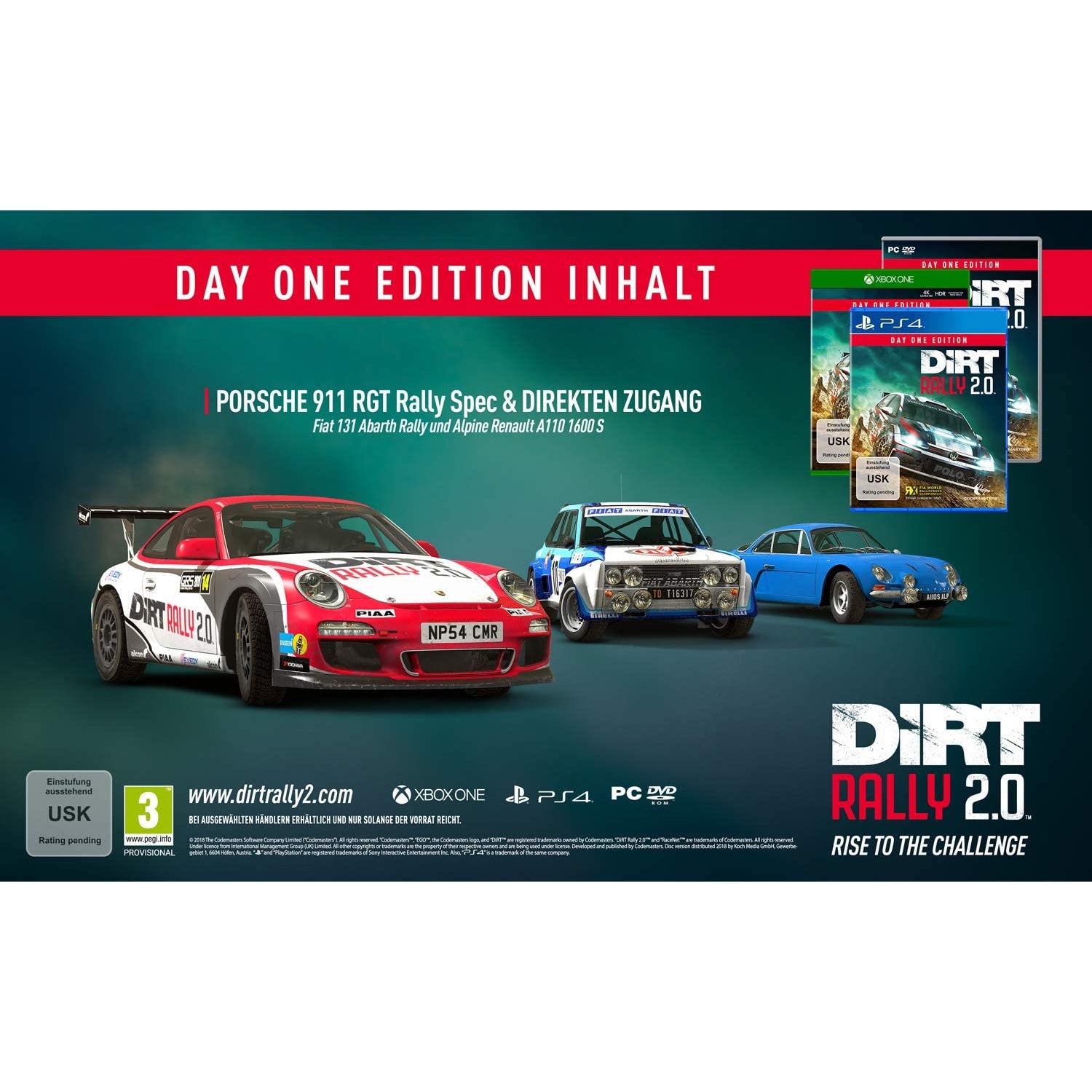 DiRT Rally 2.0 Day One Edition (PS4)