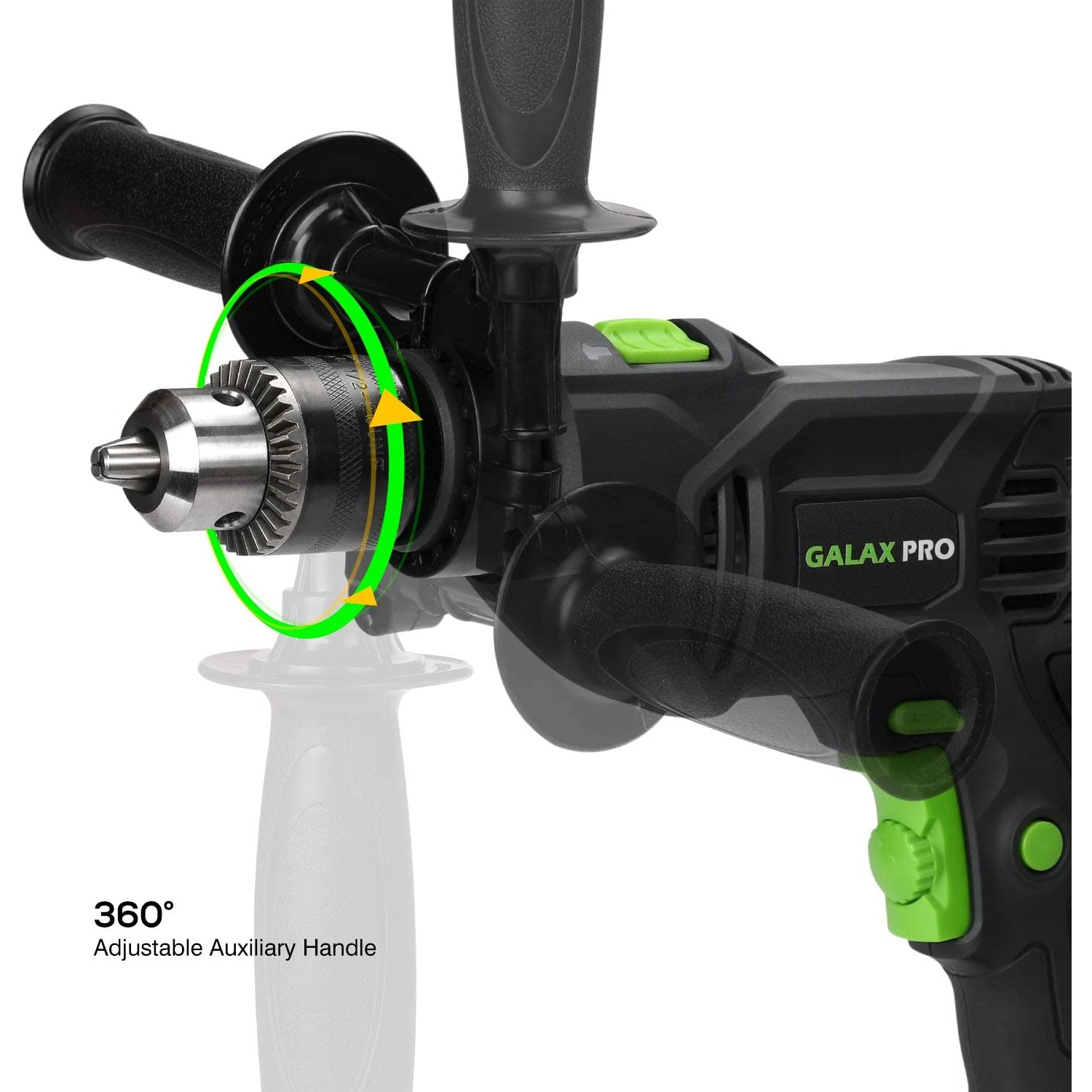Galax Pro 57322 Hammer Drill, 600W Electic Corded Drill, 13mm Metal Chuck, 0-3000RPM