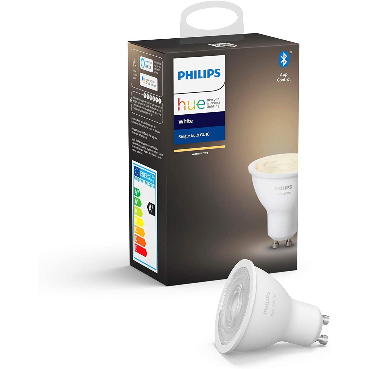 Philips Hue Single Bulb GU10 White Single Smart SpotLight Bulb LED