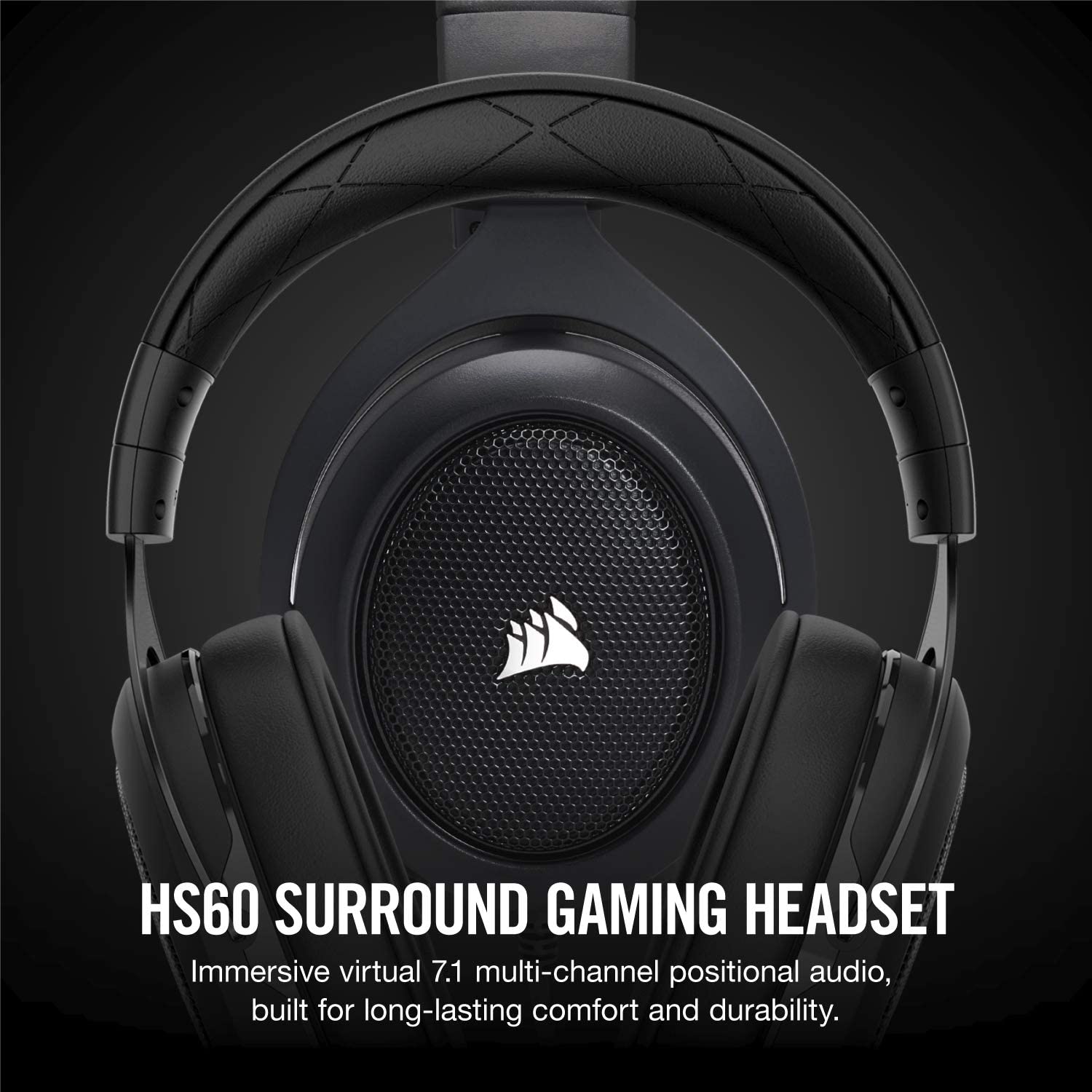 Corsair HS60 Multiplatform Surround Stereo Gaming Headset - Black