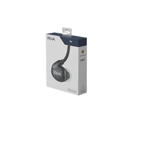 RHA T20i Noise Isolating In-Ear Headphones with Remote & Microphone - Black