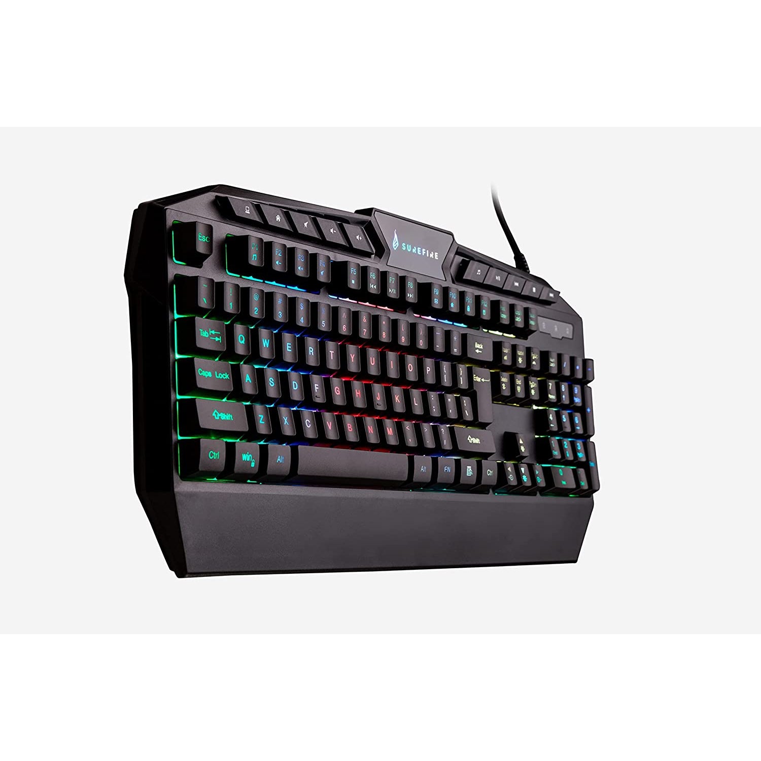 Surefire KingPin RGB Gaming Multimedia QWERTY Keyboard - New