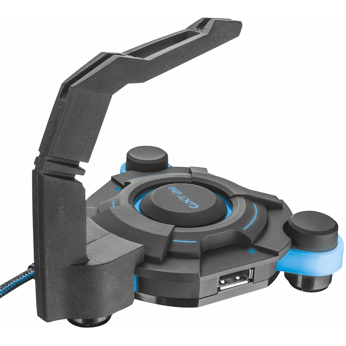 Trust Gaming GXT 213 USB 4 Port Hub and Mouse Bungee for PC Gaming - Black