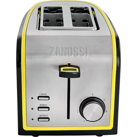 Zanussi ZST-6579-YL 2-Slice Toaster - Grey / Yellow