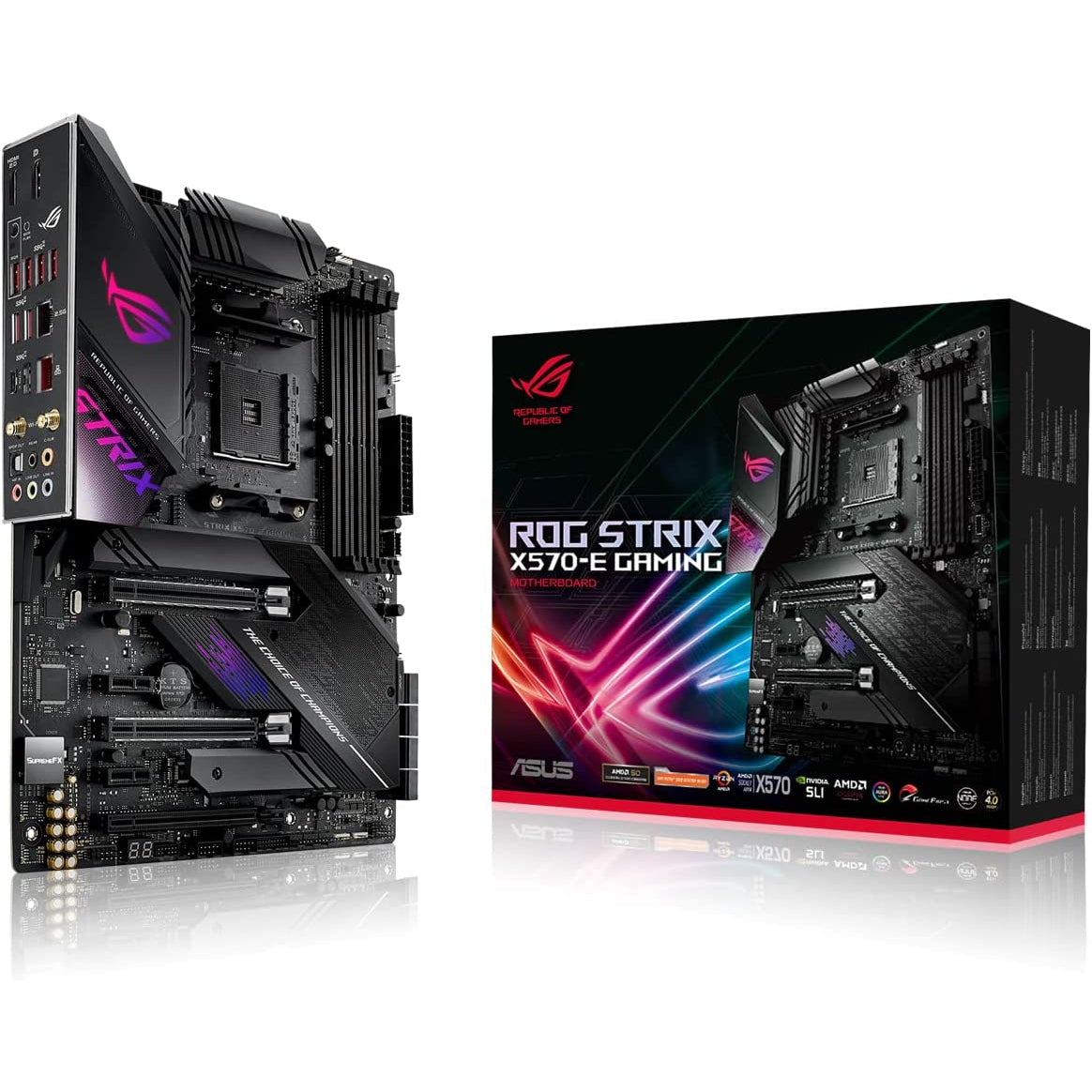 ASUS ROG Strix X570-E Gaming ATX Motherboard, AMD Socket AM4, Ryzen