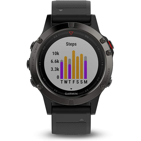 Garmin Fenix 5 Multisport GPS Watch with Outdoor Navigation and Wrist-Based Heart Rate, Slate Grey