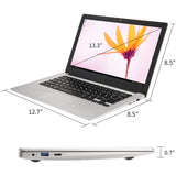 Notebook Laptop 14.1", Intel Celeron N3350 @ 1.10GHZ, 6GB Ram, 64GB SSD, Intel HD 500 - Silver