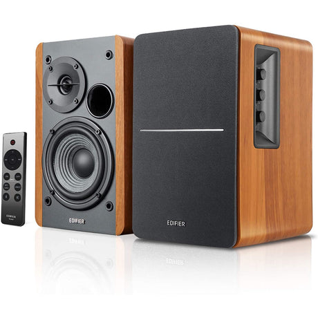 Edifier R1280DBs Active Bluetooth Speakers, Wood Grain