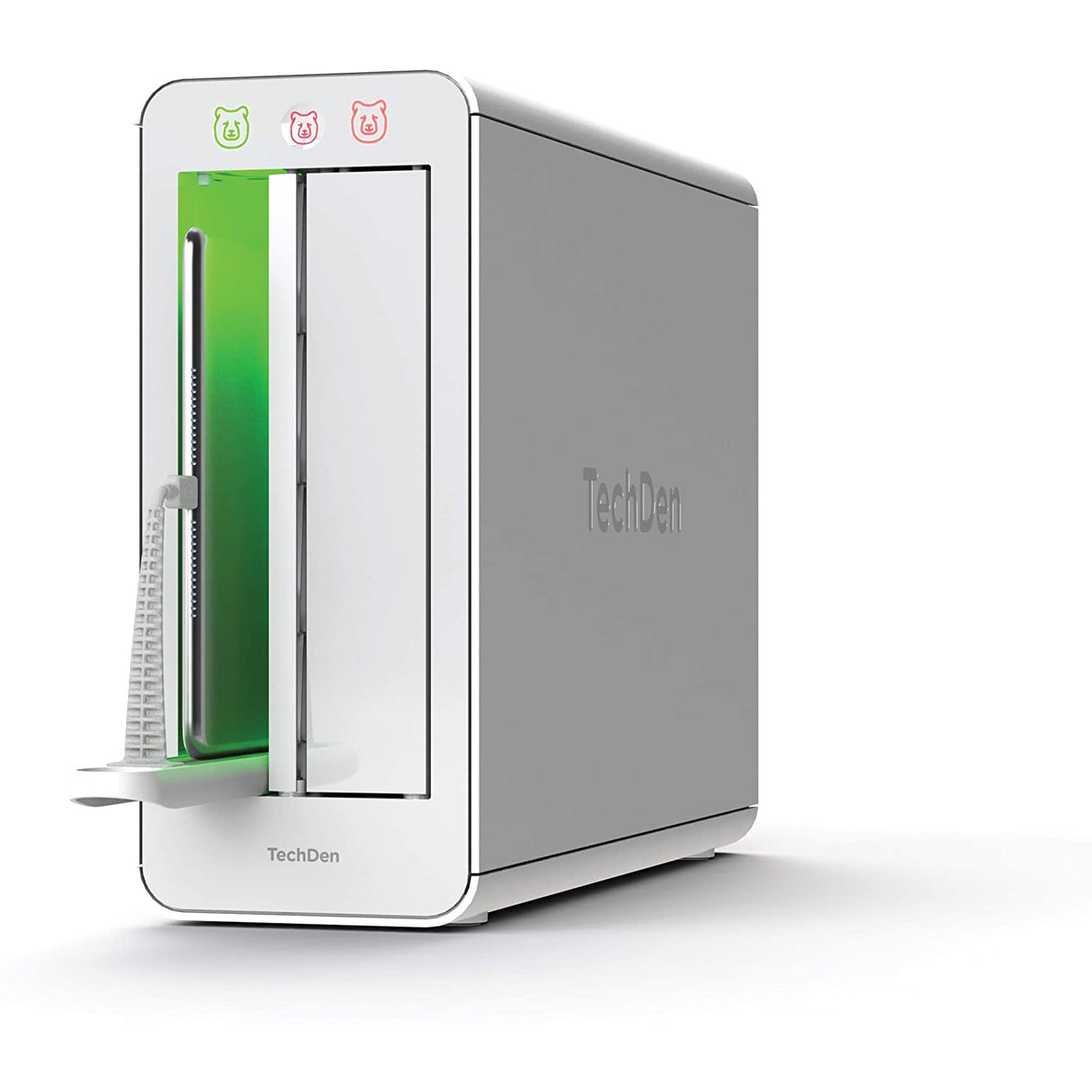 TechDen The Den, Smart Phone and Tablet Charging & Storage Device - White
