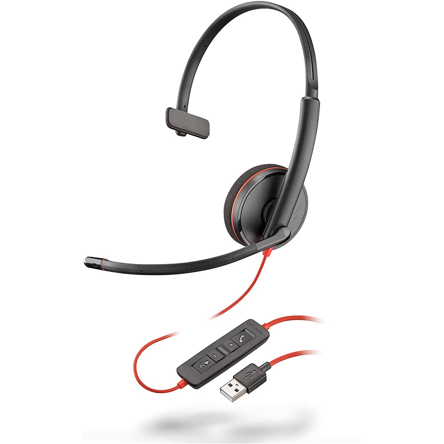 Plantronics Blackwire 3200 Mono Corded UC Headset With USB Connectivity