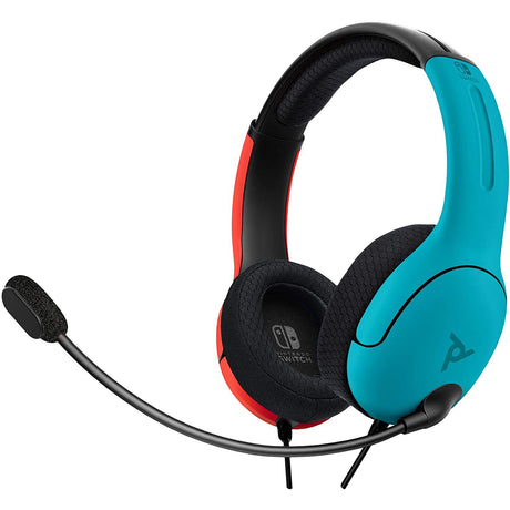 PDP LVL40 Wired Stereo Headset for Nintendo Switch - Blue/Red - New