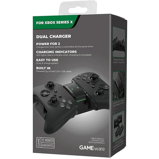 Gameware Xbox Series X Dual Charger, Black - Refurbished Excellent