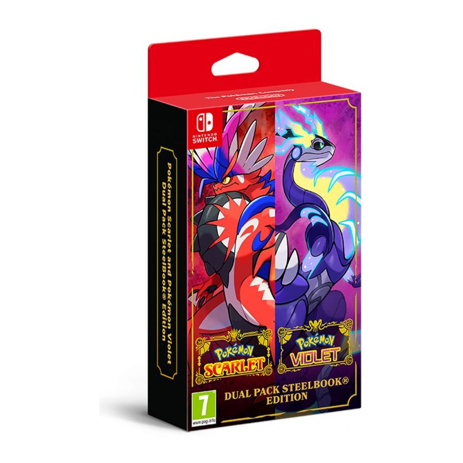 Nintendo Pokemon Scarlet & Violet Dual Pack Steelbook Edition (Nintendo Switch)