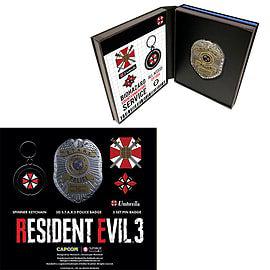 Numskull Resident Evil 3 Limited Edition Keyring and Badge Bundle