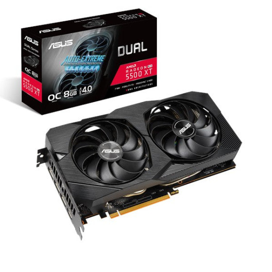 ASUS Dual-RX5500XT-O8G-Evo 8GB GDDR6 Graphics Card (90YV0DV1-M0NA00)