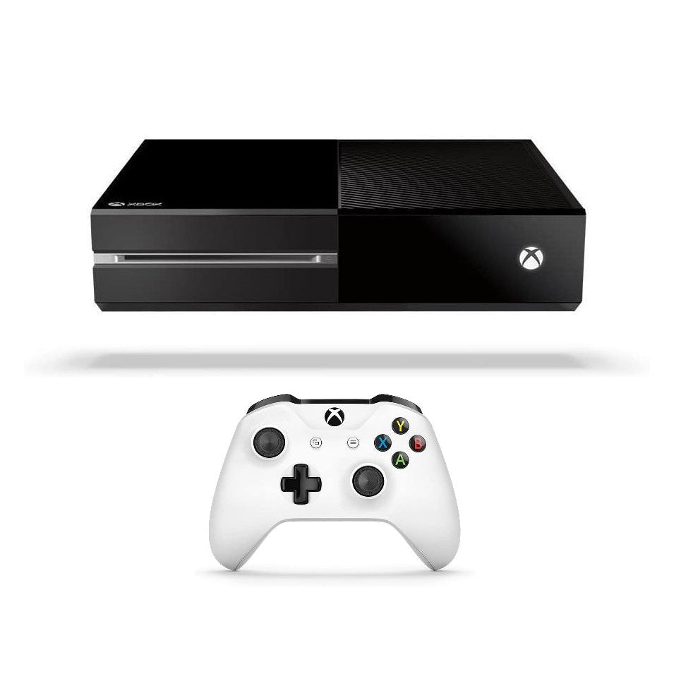 Microsoft Xbox One Console, Black (1TB) + White Controller