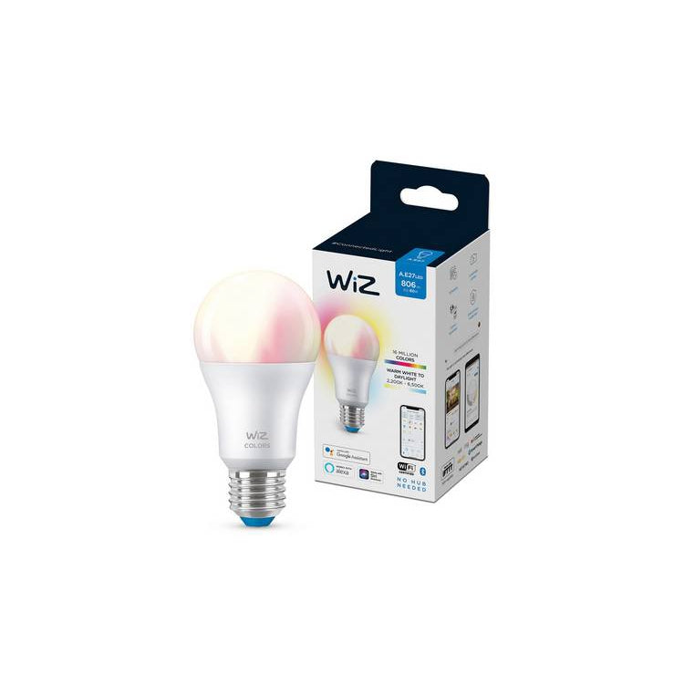 WiZ Wi-Fi Colour & White E27 LED Smart Bulb
