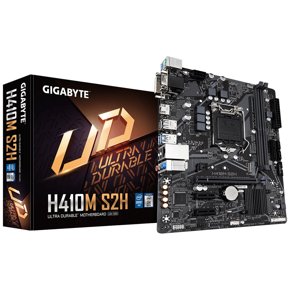 Gigabyte H410M S2H Intel Socket 1200 Micro ATX M.2 USB 3.2 Gen1 Motherboard