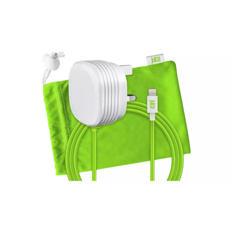 Juice Lightning Mains Wall Charger and Cable - White
