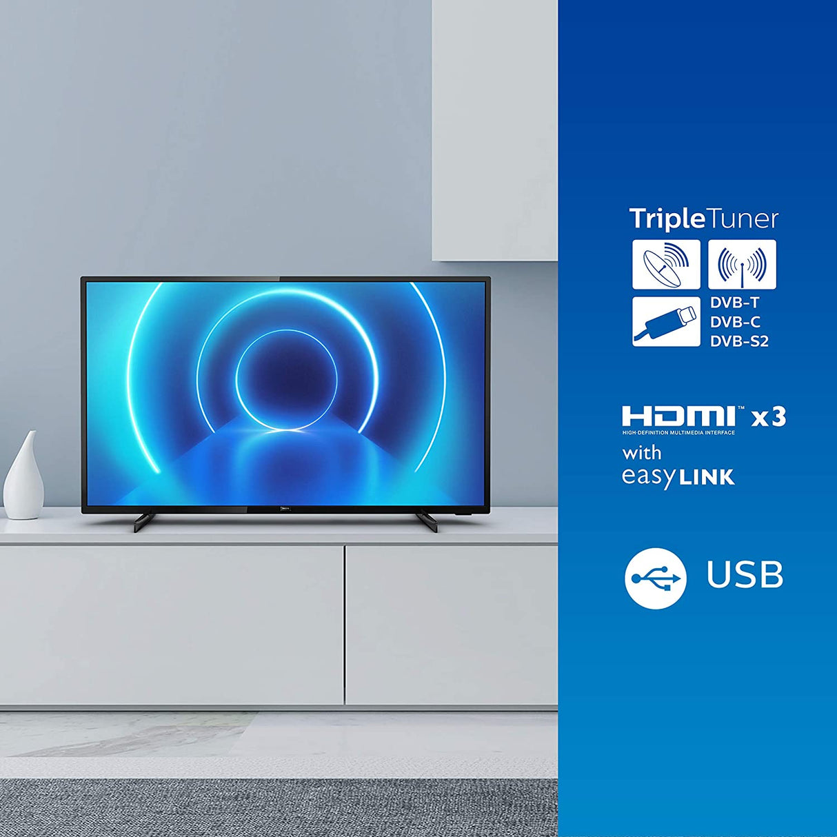 Refurbished Philips 58 Inch 58PUS7505 4K UHD LED Smart TV