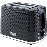 Zanussi ZST-6550-BK 2-Slice Toaster - Black - New