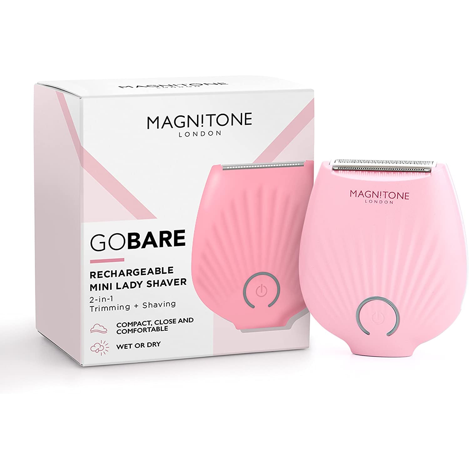 Magnitone Go Bare! Rechargeable Showerproof Mini Lady Shaver - Refurbished Excellent