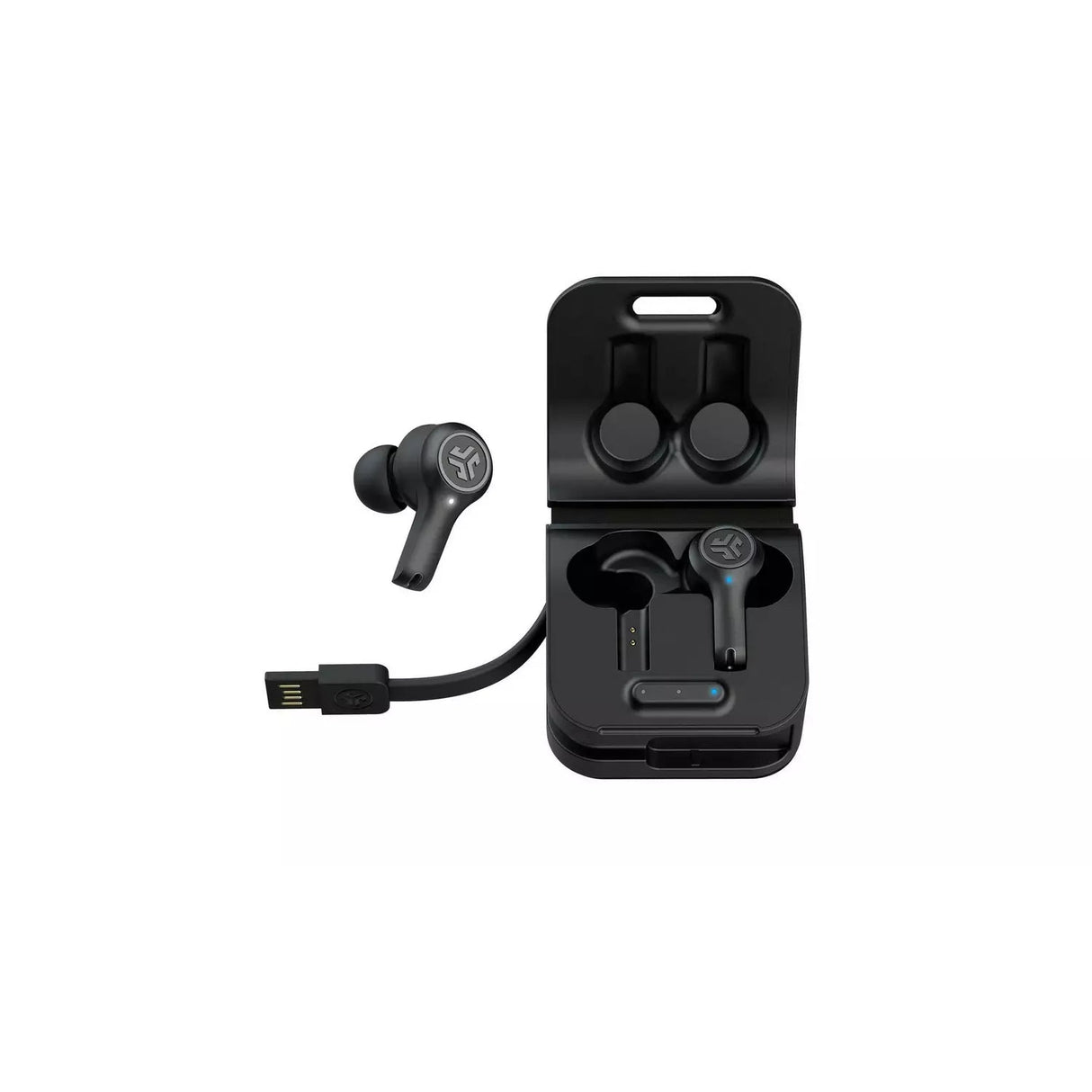 JLab Epic Air ANC In-Ear True Wireless Earbuds - Black - Pristine Condition