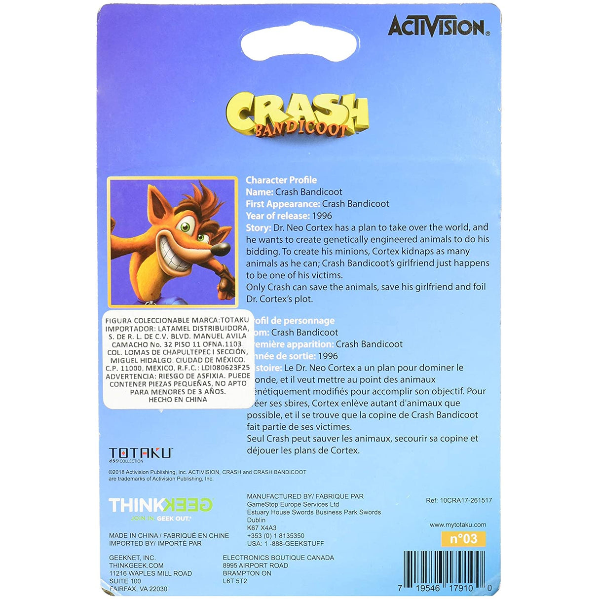 Totaku Crash Bandicoot Figure