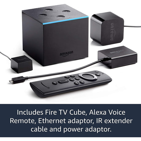 Amazon Fire TV Cube | Hands free with Alexa, 4K Ultra HD streaming media player
